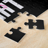 Borstkanker Bokshandschoenen Haar Vecht Mijn Vecht Legpuzzel (Zijkant)