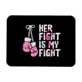 Borstkanker Bokshandschoenen Haar Vecht Mijn Vecht Magneet (Horizontaal)