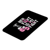 Borstkanker Bokshandschoenen Haar Vecht Mijn Vecht Magneet (Linkerzijde)