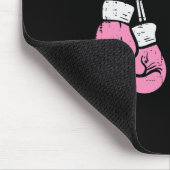 Borstkanker Bokshandschoenen Haar Vecht Mijn Vecht Muismat (Hoek)