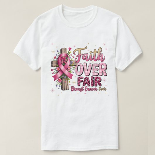 Borstkanker Bow 2025 T-shirt | Borstkanker AWA (Design voorkant)