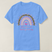 Borstkanker Bowling Awareness Pink Heart Leopard T-shirt (Design voorkant)