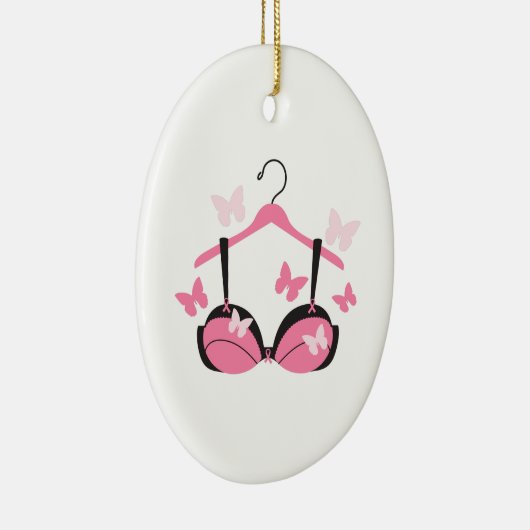 Borstkanker Bra Keramisch Ornament (Rechts)