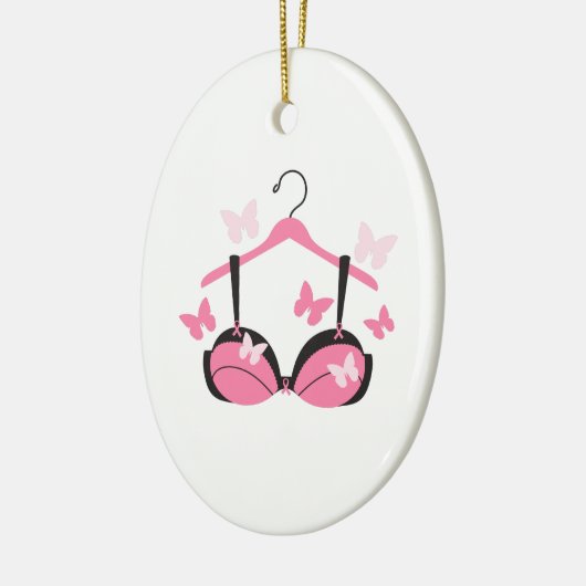 Borstkanker Bra Keramisch Ornament (Links)