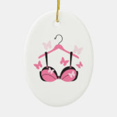 Borstkanker Bra Keramisch Ornament (Voorkant)