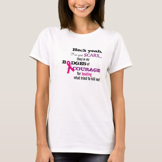 Borstkanker BRCA-shirt! T-shirt (Voorkant)