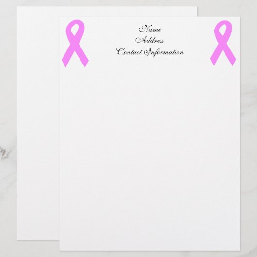 Borstkanker Briefhoofd (Voorkant / Achterkant)