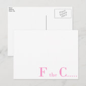 Borstkanker Briefkaart (Voorkant / Achterkant)