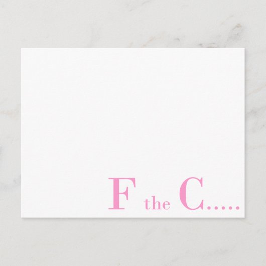 Borstkanker Briefkaart (Voorkant)