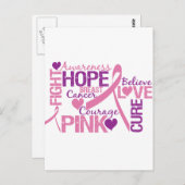 Borstkanker Briefkaart (Voorkant / Achterkant)
