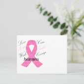 Borstkanker Briefkaart (Staand voorkant)