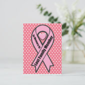 Borstkanker Briefkaart (Staand voorkant)