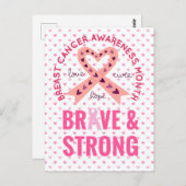 Borstkanker Briefkaart (Voorkant / Achterkant)