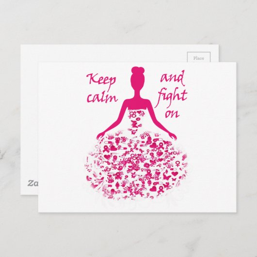 borstkanker briefkaart (Voorkant / Achterkant)