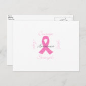 Borstkanker Briefkaart (Voorkant / Achterkant)