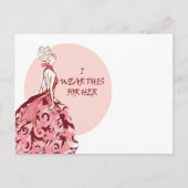 borstkanker briefkaart (Voorkant)