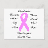Borstkanker Briefkaart (Voorkant)