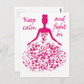 borstkanker briefkaart (Voorkant / Achterkant)