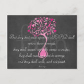 Borstkanker Briefkaarten van de Scripting van de B (Voorkant)