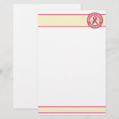 Borstkanker briefpapier - pas aan (Voorkant / Achterkant)