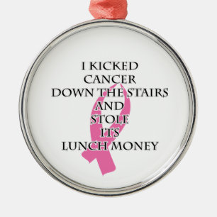 Borstkanker Bully Metalen Ornament