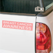 Borstkanker Bumpersticker (Op Truck)