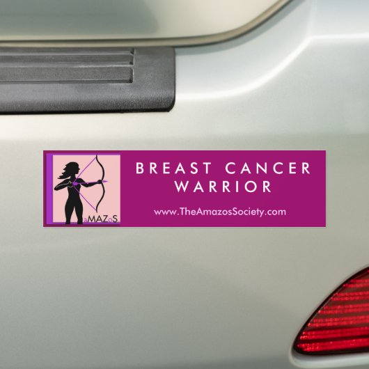Borstkanker Bumpersticker (Op auto)