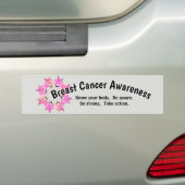 Borstkanker Bumpersticker (Op auto)