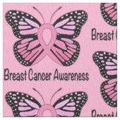Borstkanker Butterfly Ribbon of Hope Stof (Close Up)