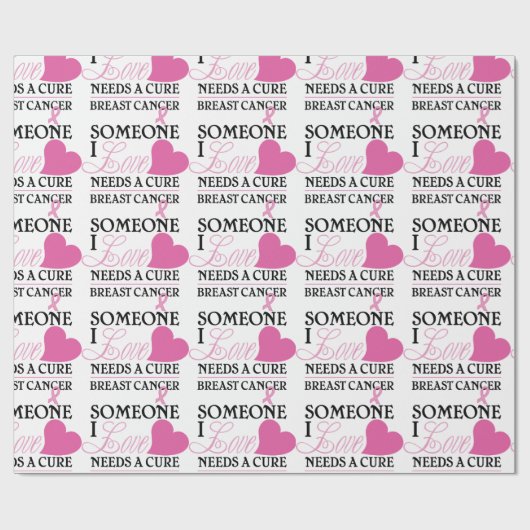 Borstkanker Cadeaupapier (Vlak)