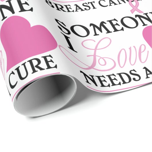 Borstkanker Cadeaupapier (Rol Hoek)