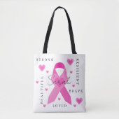 Borstkanker Canvas tas (Voorkant)