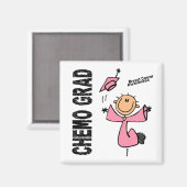 Borstkanker CHEMO AFSTUDEERDER 1 Magneet (Voorkant / Achterkant)