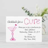 Borstkanker/Cocktails voor een zuivere uitnodiging (Staand voorkant)
