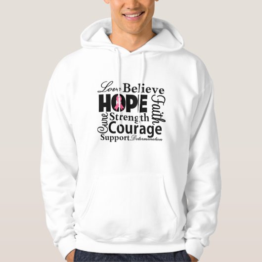 Borstkanker Collage of Hope Hoodie (Voorkant)