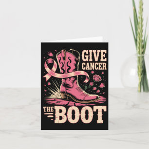 Borstkanker Cowboy Geef Kanker De Boot Cowgirl Kaart