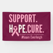 borstkanker Custom gepersonaliseerde naam Banner S (Horizontaal)