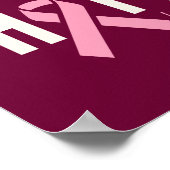 borstkanker Custom Gepersonaliseerde Poster Prints (Hoek)