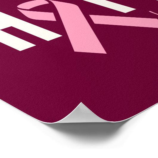 borstkanker Custom Gepersonaliseerde Poster Prints (Hoek)