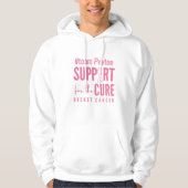 borstkanker custom support Pullover Hoodie (Voorkant)