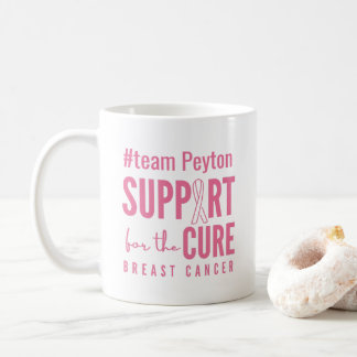Borstkanker Custom #team Naam Ondersteuning Cure M Koffiemok