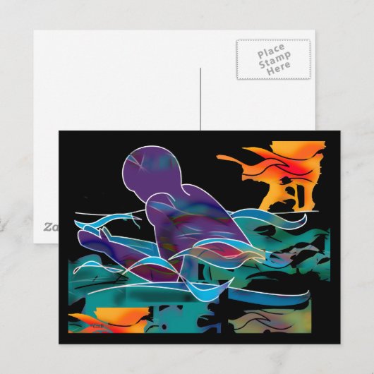 Borstkanker Cutout Briefkaart (Voorkant / Achterkant)