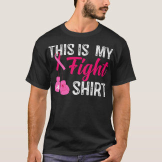 Borstkanker Dit is mijn gevecht roze lint Premi T-shirt