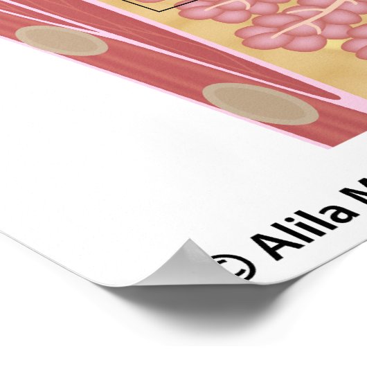 Borstkanker ductaal carcinoom, met een schema. poster (Hoek)