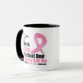 Borstkanker Een is Fake Mok (Voorkant links)