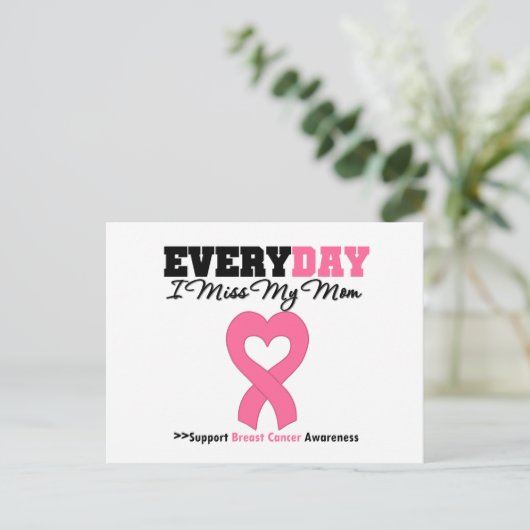Borstkanker - Elke dag juf ik mijn moeder Briefkaart (Staand voorkant)