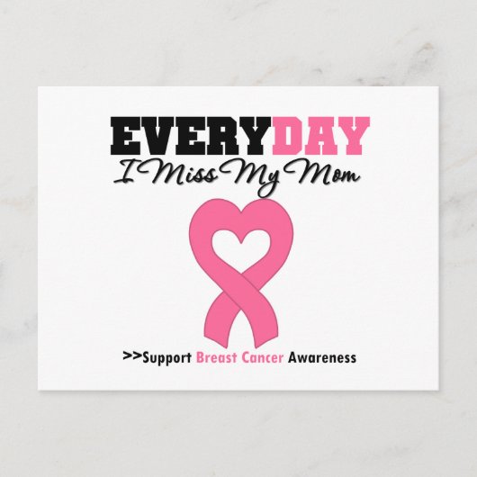 Borstkanker - Elke dag juf ik mijn moeder Briefkaart (Voorkant)