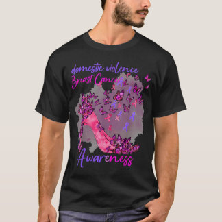 Borstkanker en bewustmaking van huiselijk geweld t-shirt