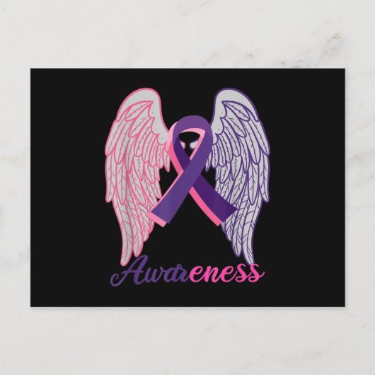 Borstkanker en bewustzijn van huiselijk geweld Sur Aankondigingskaart (Voorkant)