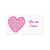 Borstkanker Etiket (Voorkant)